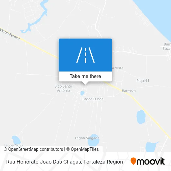 Rua Honorato João Das Chagas map
