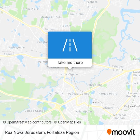 Rua Nova Jerusalém map