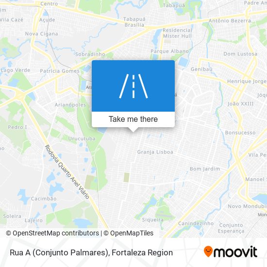 Mapa Rua A (Conjunto Palmares)