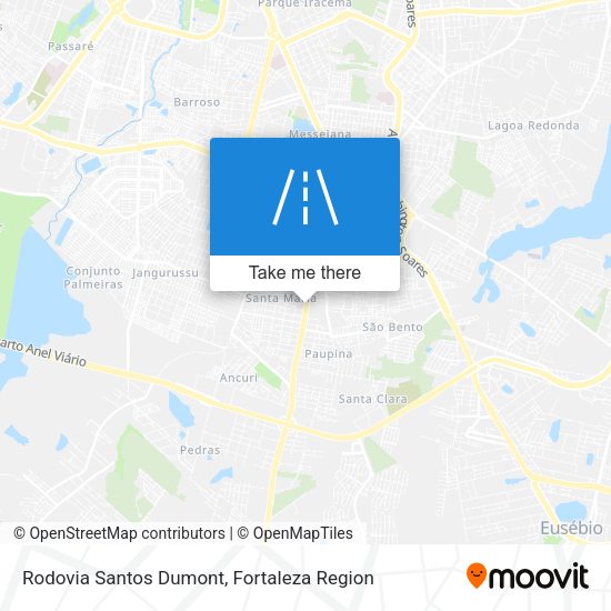 Rodovia Santos Dumont map