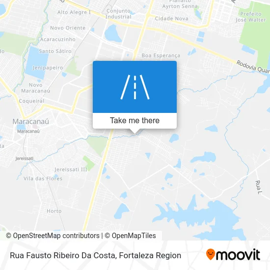 Rua Fausto Ribeiro Da Costa map