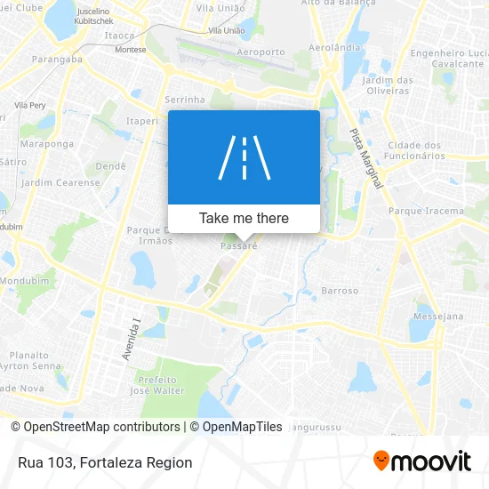 Rua 103 map