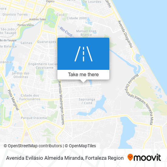 Avenida Evilásio Almeida Miranda map