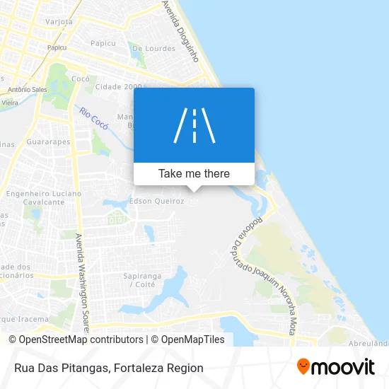 Rua Das Pitangas map