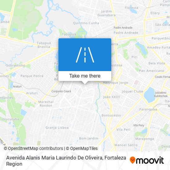 Mapa Avenida Alanis Maria Laurindo De Oliveira