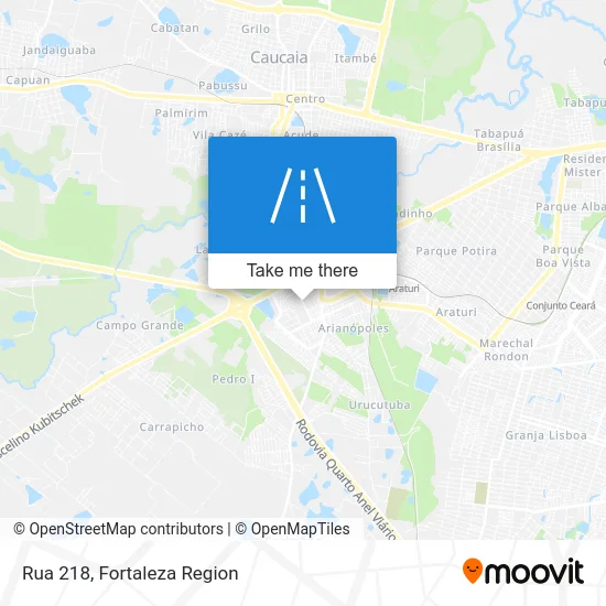 Rua 218 map