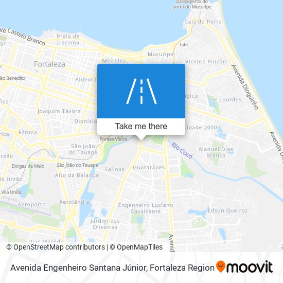 Mapa Avenida Engenheiro Santana Júnior