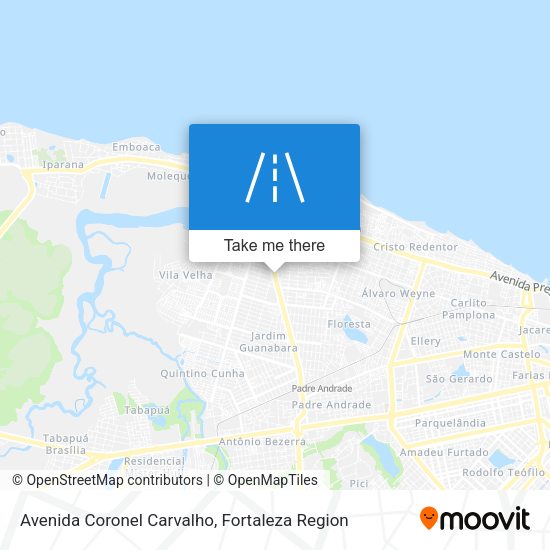 Avenida Coronel Carvalho map