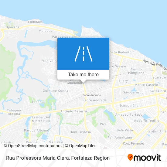 Rua Professora Maria Clara map