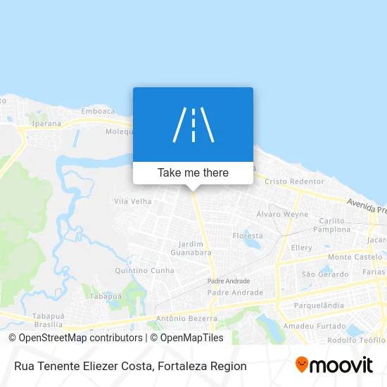 Rua Tenente Eliezer Costa map
