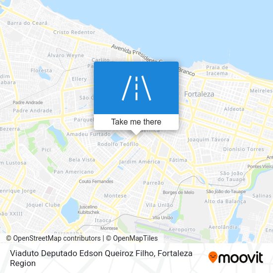 Viaduto Deputado Edson Queiroz Filho map