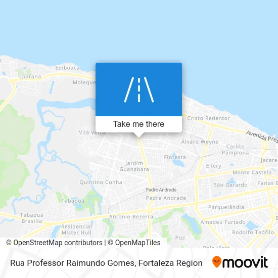 Rua Professor Raimundo Gomes map