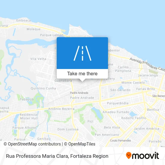 Rua Professora Maria Clara map