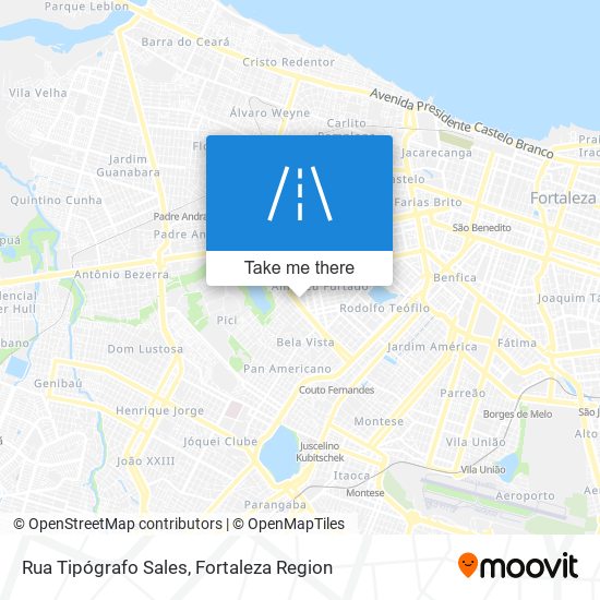 Rua Tipógrafo Sales map