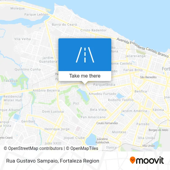 Rua Gustavo Sampaio map