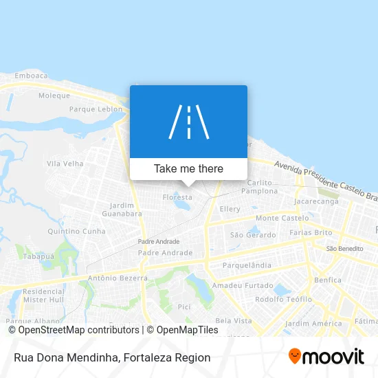 Rua Dona Mendinha map