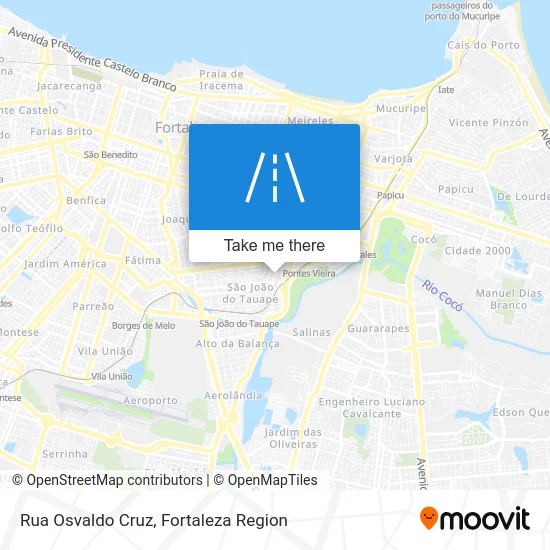Rua Osvaldo Cruz map
