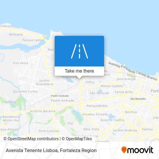 Avenida Tenente Lísboa map