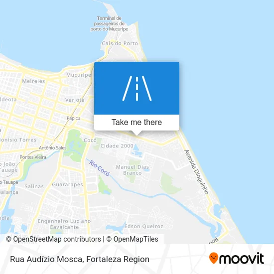 Rua Audízio Mosca map