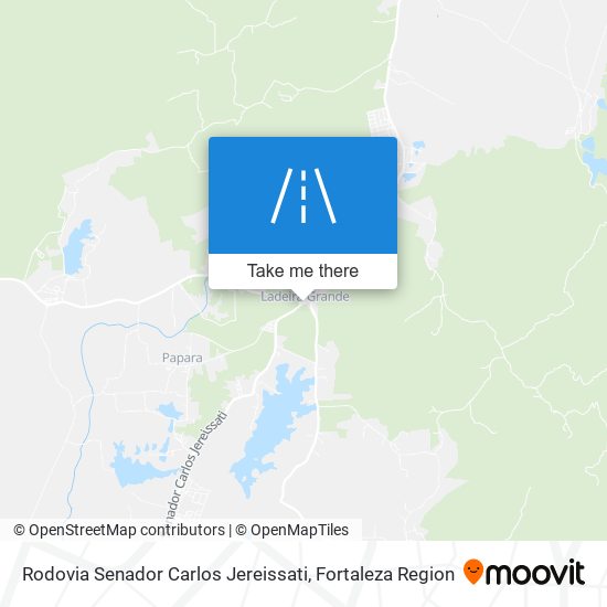 Rodovia Senador Carlos Jereissati map