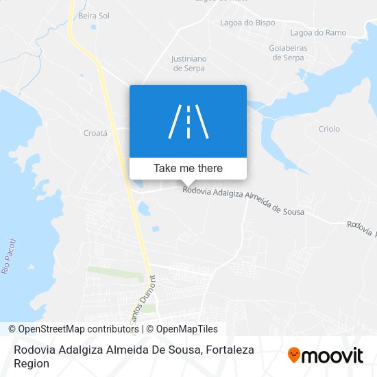 Rodovia Adalgiza Almeida De Sousa map
