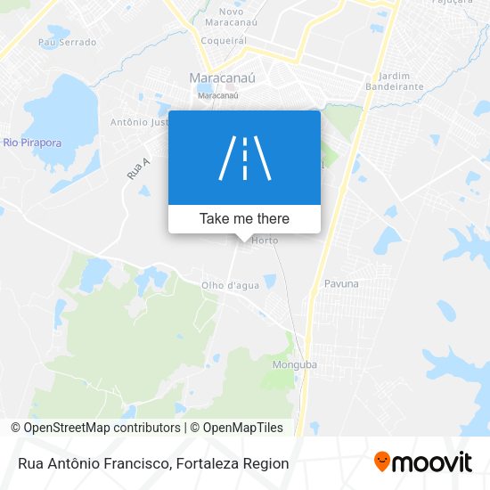 Rua Antônio Francisco map