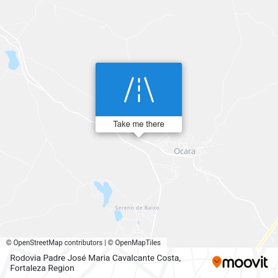 Rodovia Padre José Maria Cavalcante Costa map