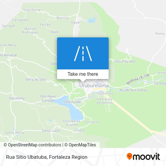Rua Sítio Ubatuba map