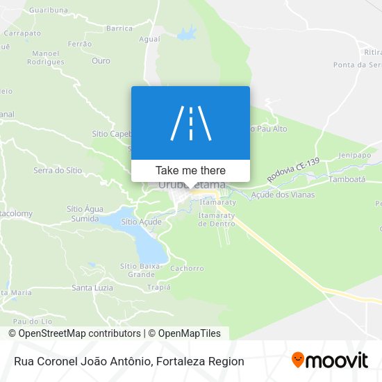 Rua Coronel João Antônio map