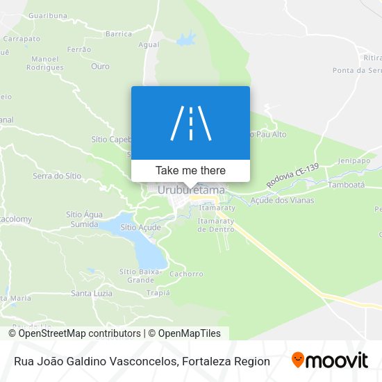 Rua João Galdino Vasconcelos map