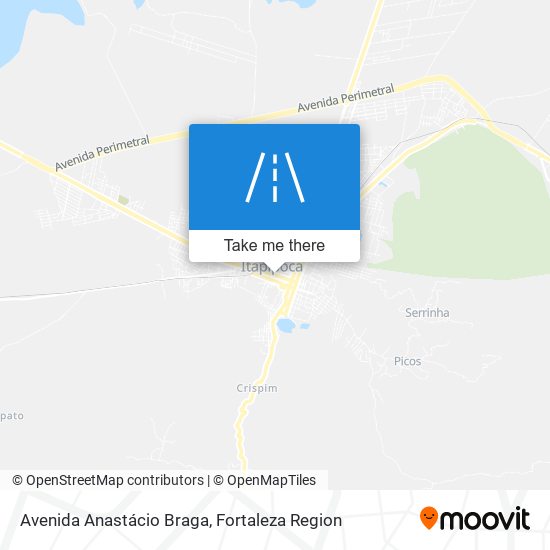 Avenida Anastácio Braga map