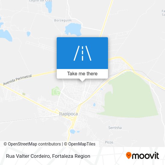 Rua Valter Cordeiro map