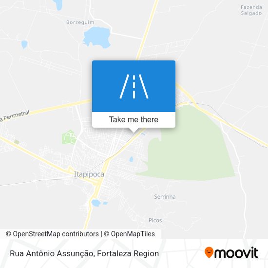 Rua Antônio Assunção map
