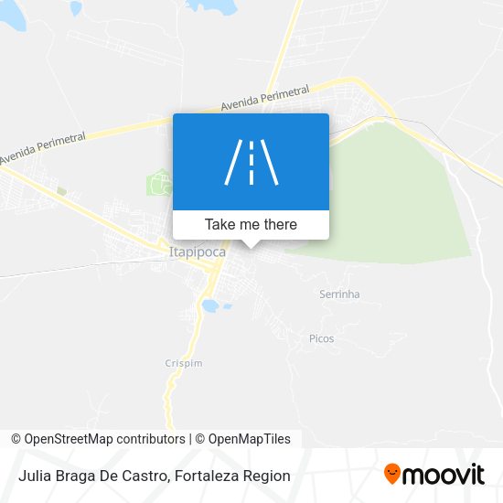 Julia Braga De Castro map