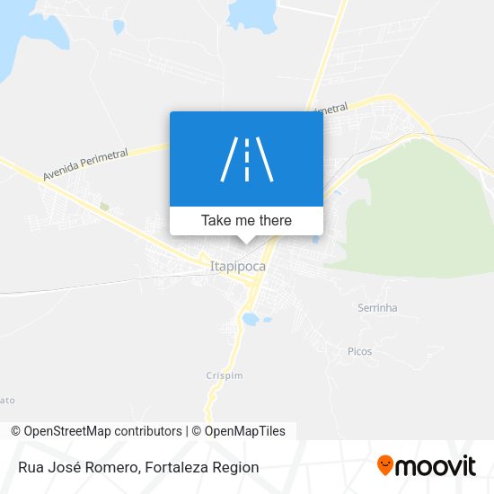 Rua José Romero map