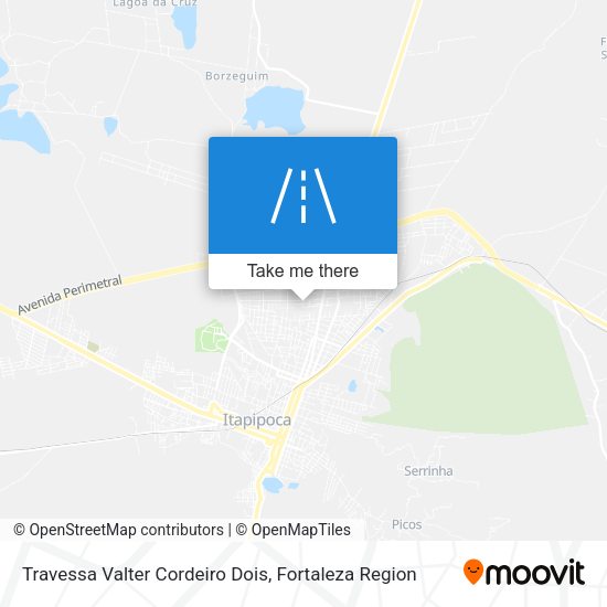 Travessa Valter Cordeiro Dois map