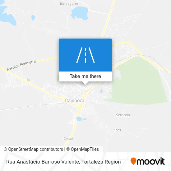 Rua Anastácio Barroso Valente map