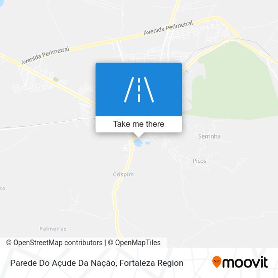 Parede Do Açude Da Nação map