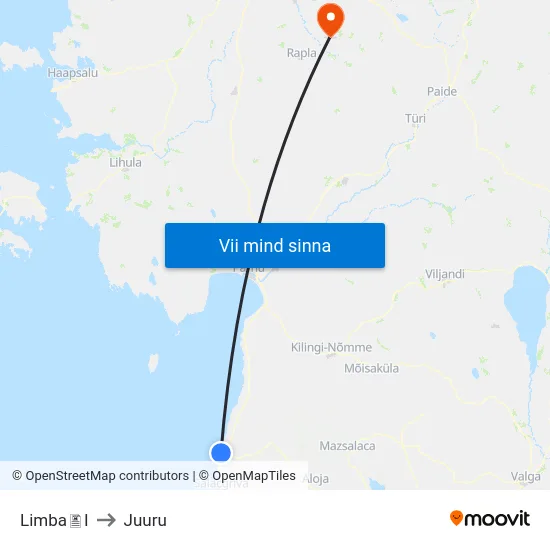 LimbaI to Juuru map