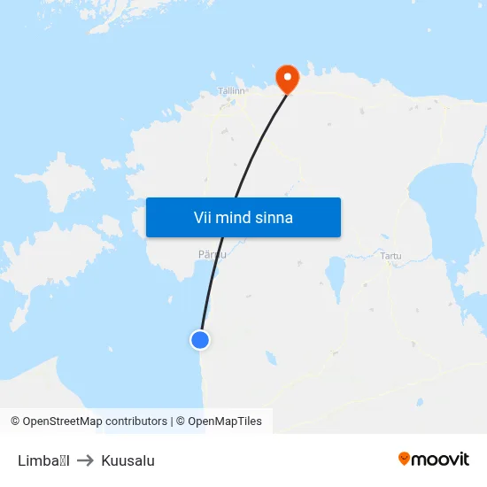 LimbaI to Kuusalu map