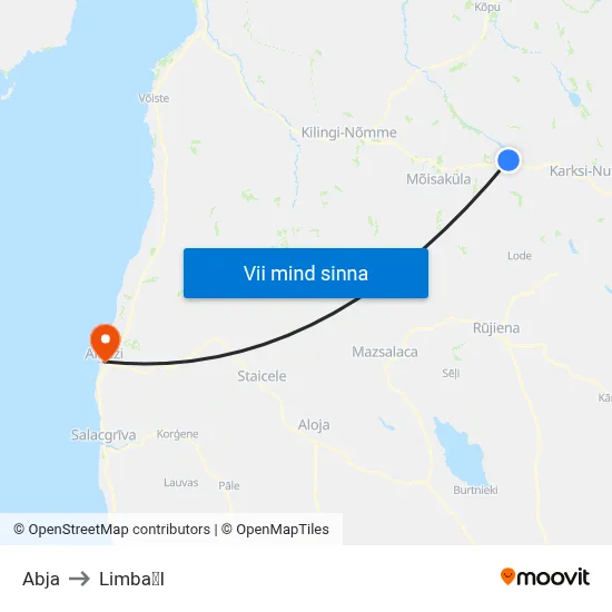 Abja to LimbaI map