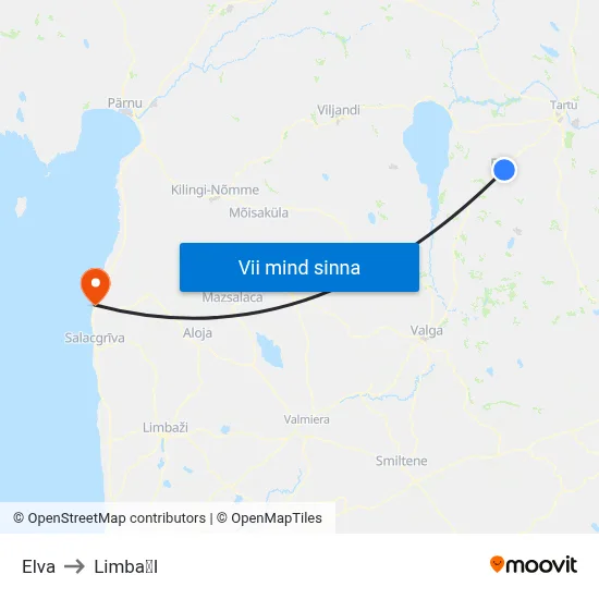 Elva to LimbaI map