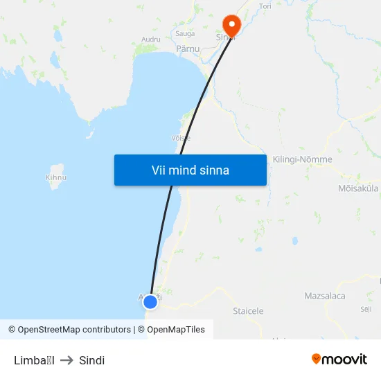 LimbaI to Sindi map