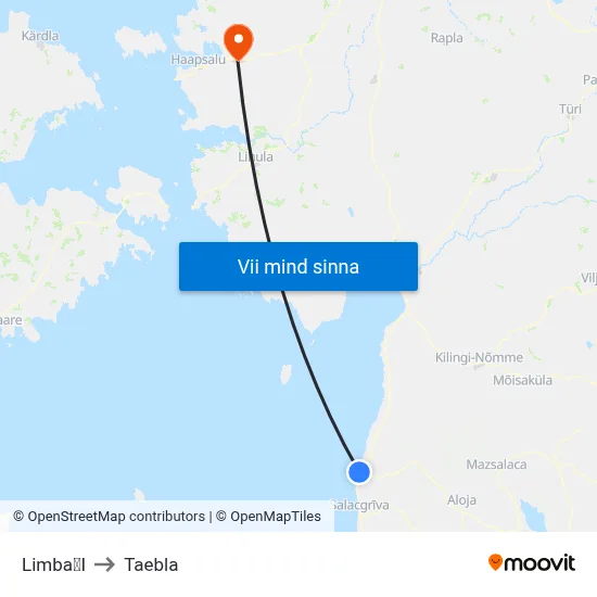LimbaI to Taebla map