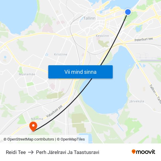 Reidi Tee to Perh Järelravi Ja Taastusravi map