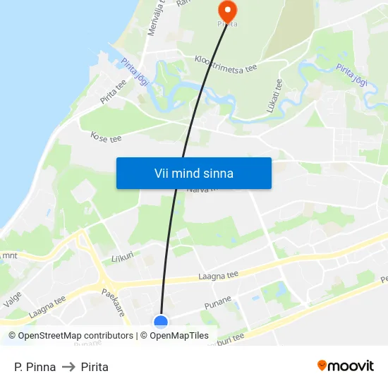 P. Pinna to Pirita map