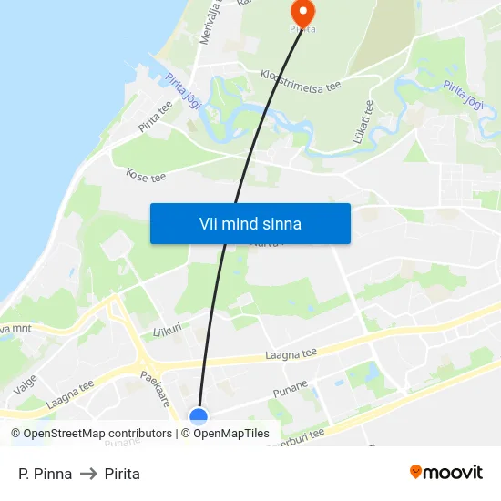 P. Pinna to Pirita map