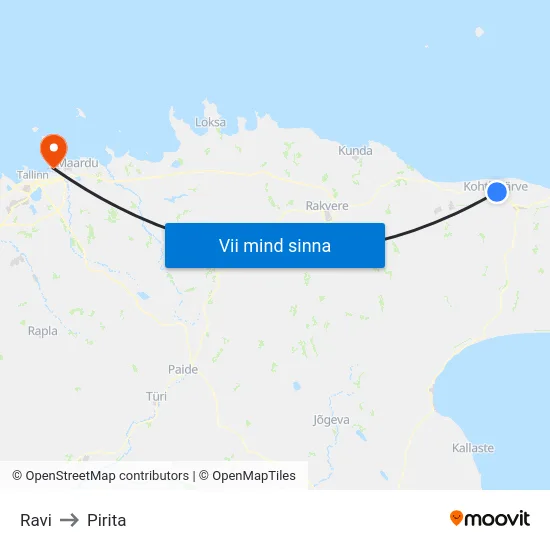 Ravi to Pirita map