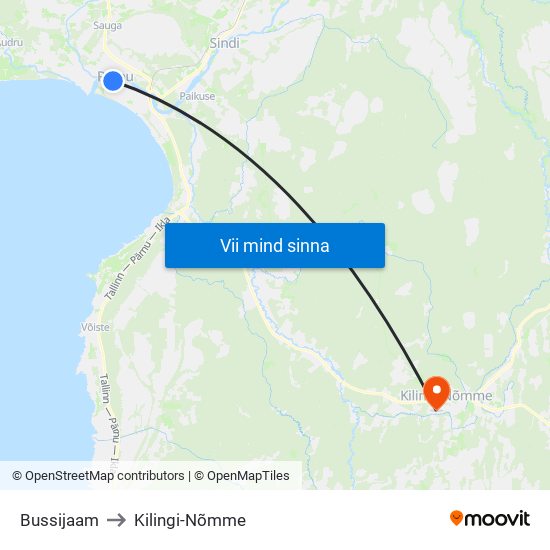 Bussijaam to Kilingi-Nõmme map