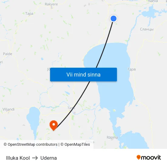 Illuka Kool to Uderna map